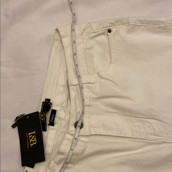 L&B white sequin flare jeans. Size 12 NWT - Picture 8 of 16